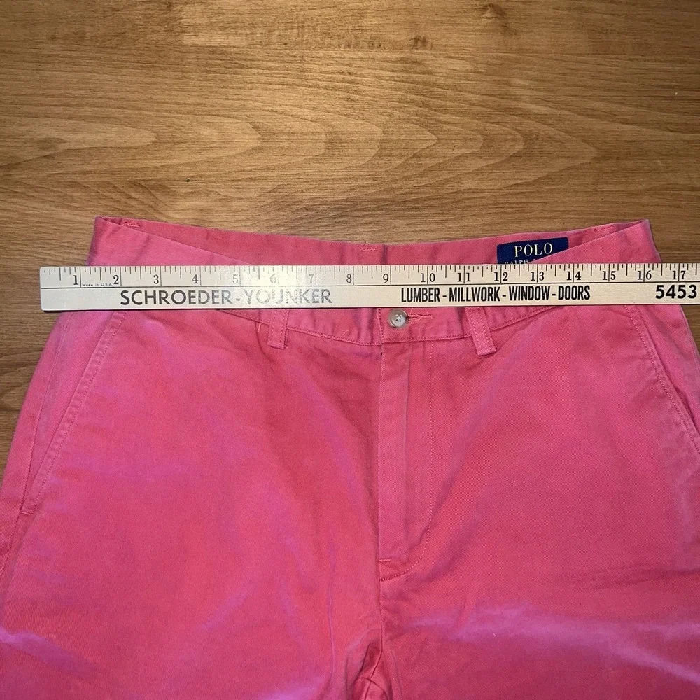 Polo Ralph Lauren Chino‎ Shorts Salmon Men Size 32 9 inch Classic Fit